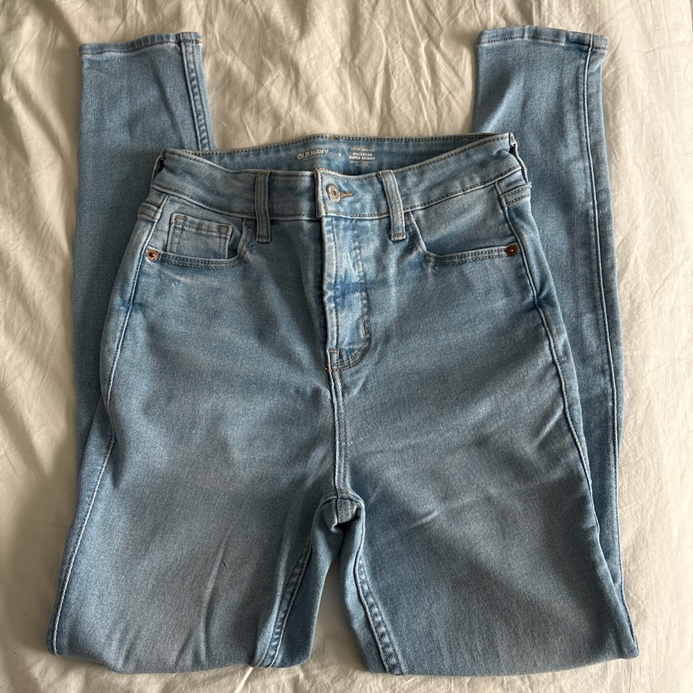 Extra High-Waisted Rockstar 360° Stretch Super-Skinny Jeans